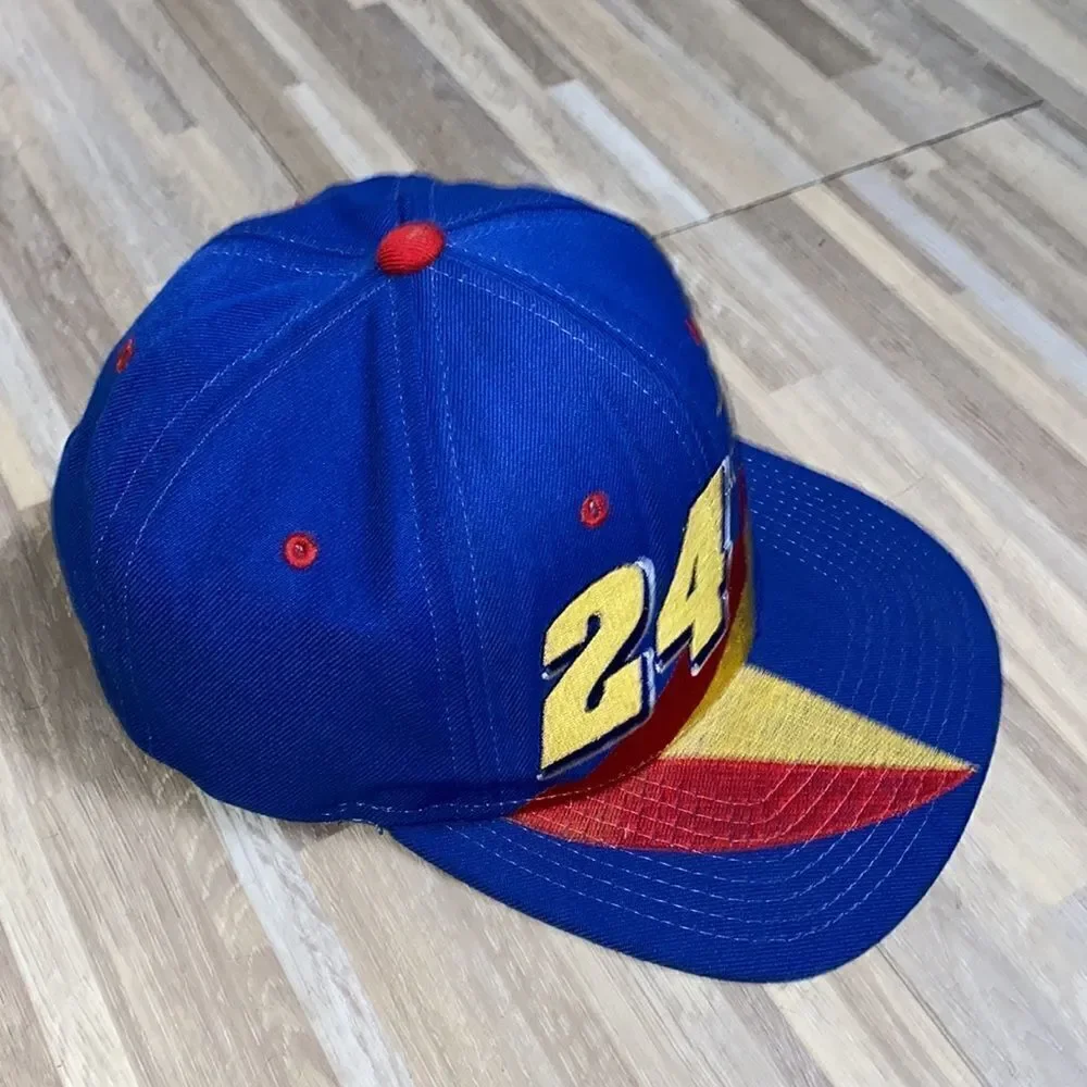 NASCAR hat vintage race Nutmeg cap 90s Blue Jeff Gordon #24 Snapback Cap color